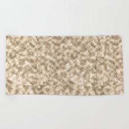 Luxury Soft Gold Sparkle Pattern Beach Towel