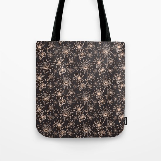 Stylized Dandelion Dark #society6 #decor #buyart Tote Bag