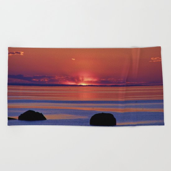 Just before Dark Beach Towel