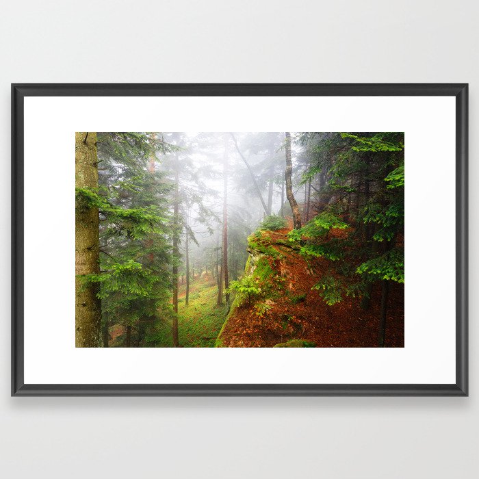 Magic forest Framed Art Print