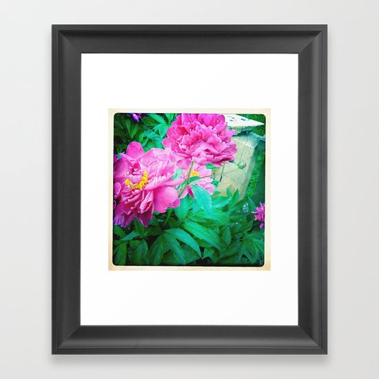 pink Framed Art Print