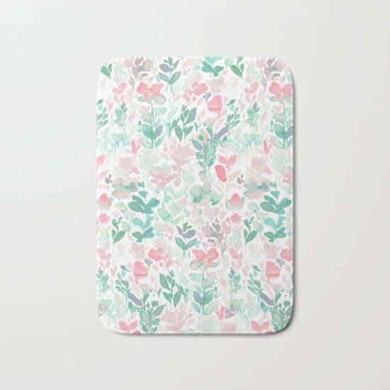 Flirt Mint Blush Bath Mat