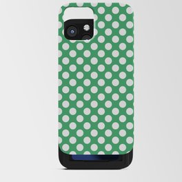 St. Patrick's Day Green Big Dots Collection iPhone Card Case