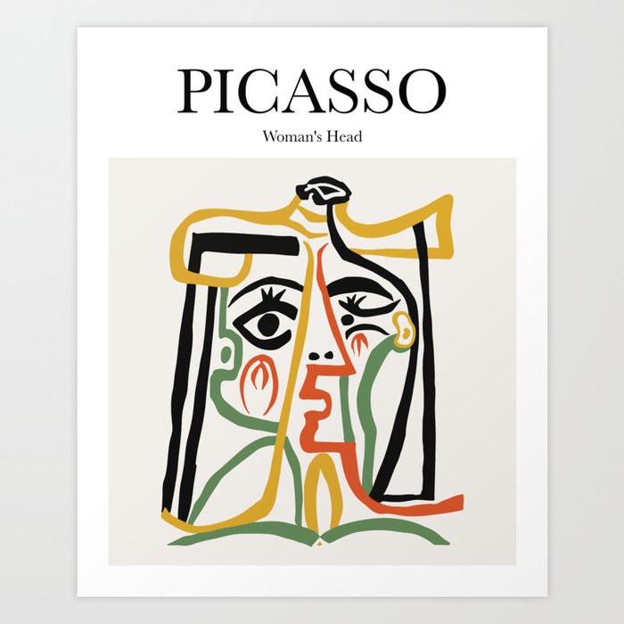 Picasso - Woman's Head Art Print