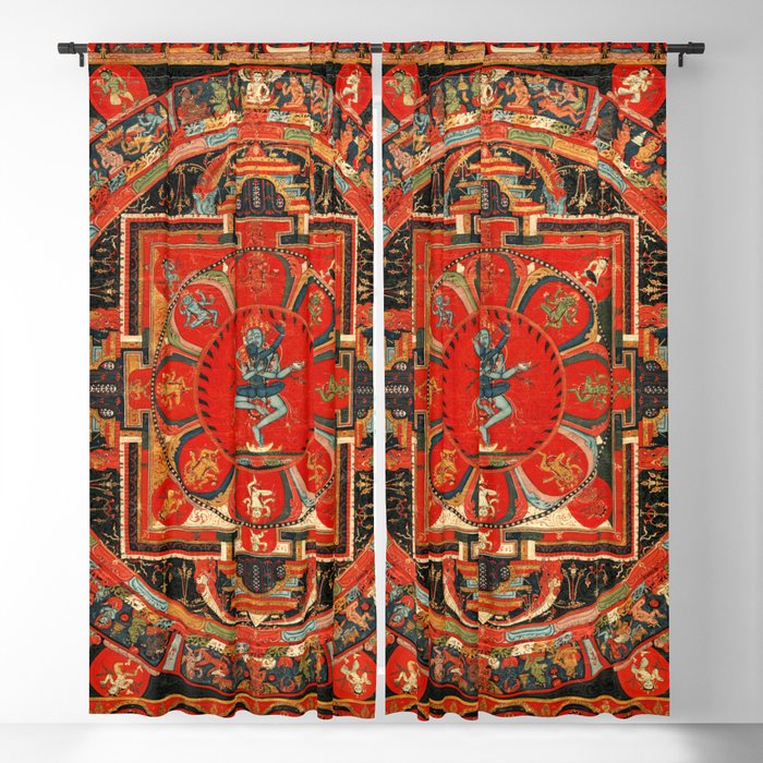 Shri Hevajra Nine Deity Manadala Blackout Curtain