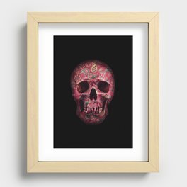 Paisley Skull Recessed Framed Print