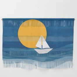 A sailboat in the sea Wall Hanging