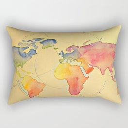 map Rectangular Pillow