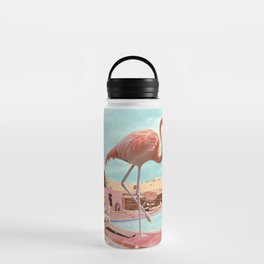 Flamingo on Holiday Water Bottle