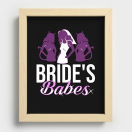 Bachelorette Party Bridesmaid Bride Before Wedding Recessed Framed Print