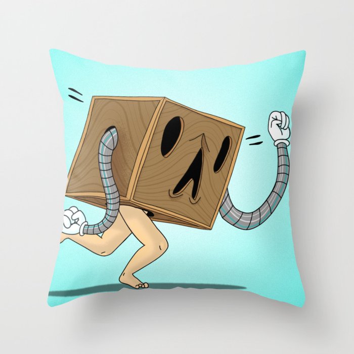 What’s in the Box Throw Pillow