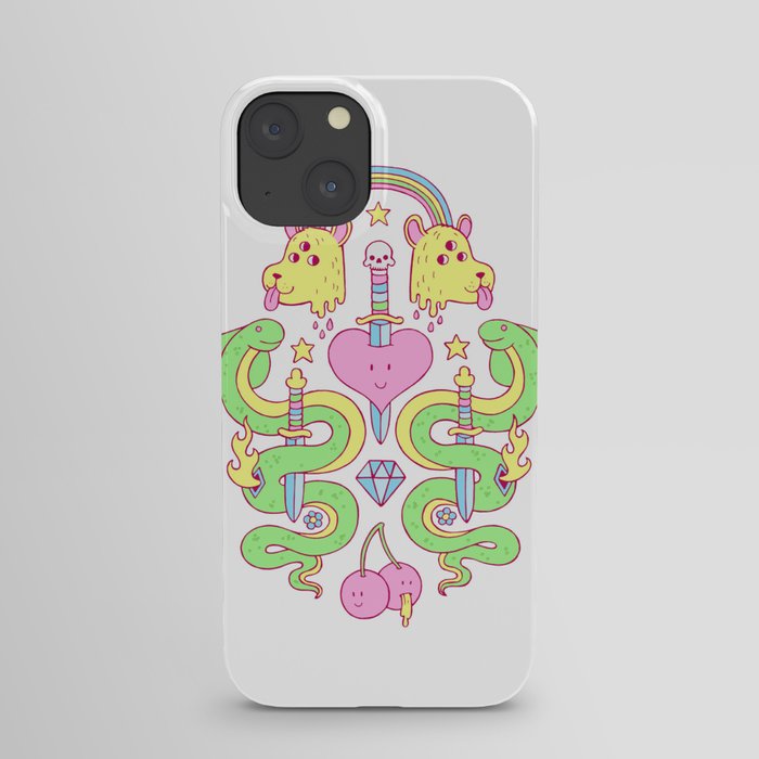 snakes&daggers&dogheads&otherstuff iPhone Case
