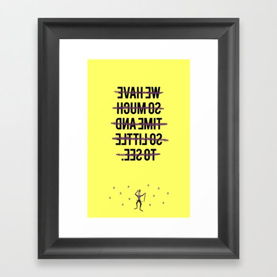 Strike that. Reverse it. (Willy Wonka & the Chocolate Factory Quote) Framed Art Print