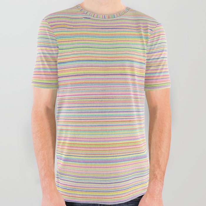 Rainbow All Over Graphic Tee