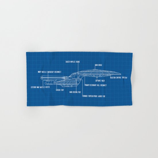 ENTERPRISE NCC-1701-D Hand & Bath Towel