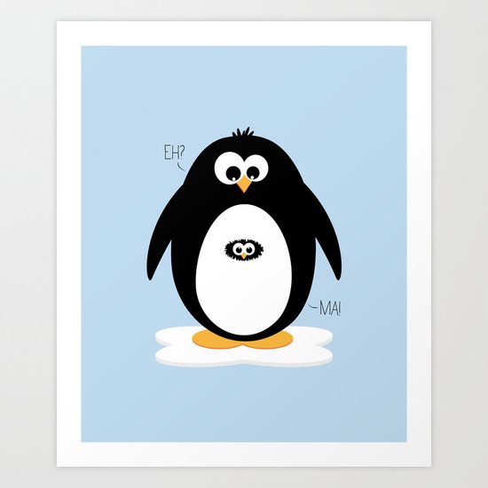 Penguin-egg Art Print