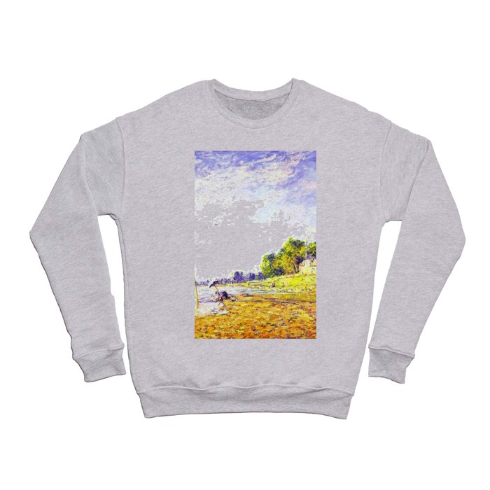 Golden Banks at Poissy, France by Francis Picabia Crewneck Sweatshirt