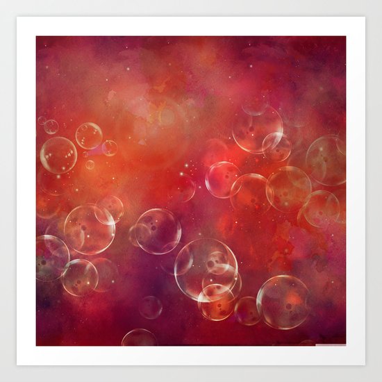 Into the red space Art Print