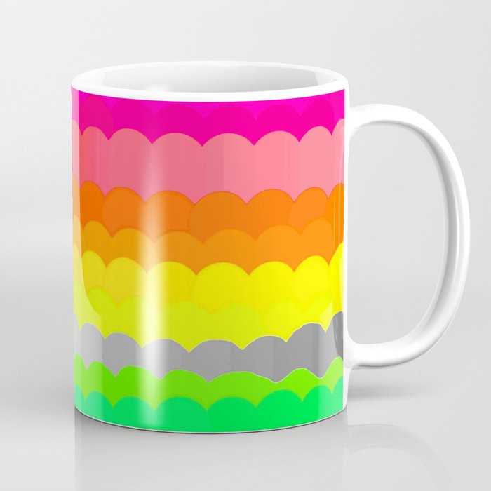 Rainbow and white S28 Coffee Mug