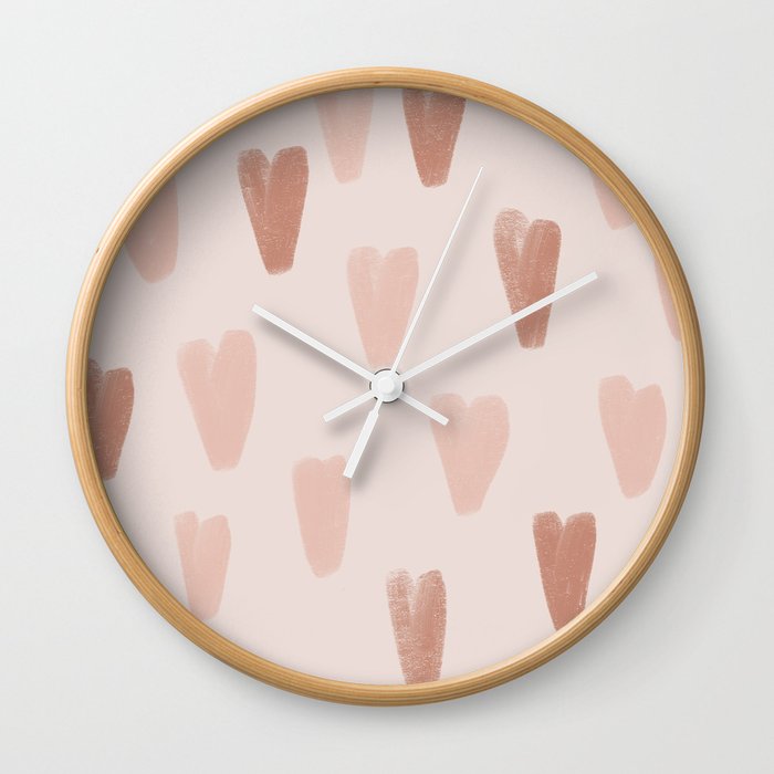 Soft Valentine  Wall Clock