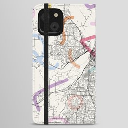USA Salem City Map Collage - Minimal iPhone Wallet Case