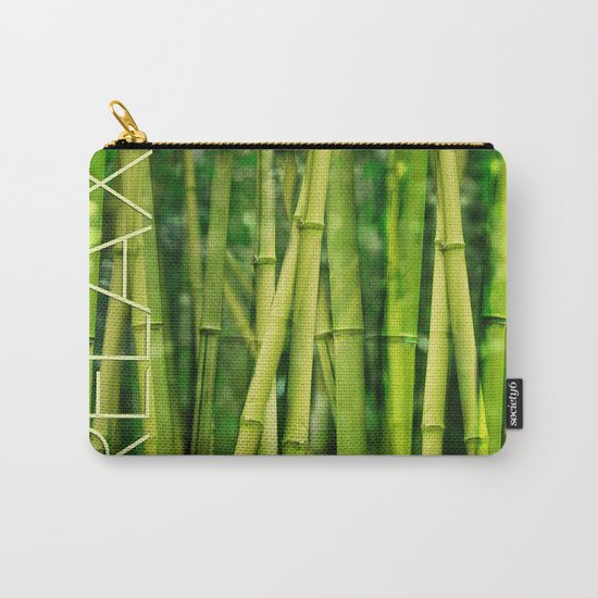 Green Bamboo relax zen Carry-All Pouch