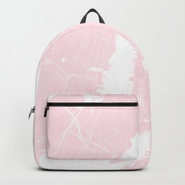 New York City Pink on White Street Map Backpack | Maps, Animal, Street, Vintage, Color, Nature, Vector, Pattern, Abstract, Illustration 