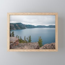 Crater Lake / Landscape / Serenity / Oregon Framed Mini Art Print