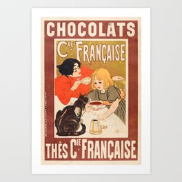 French Chocolates Advertisement  Art Print