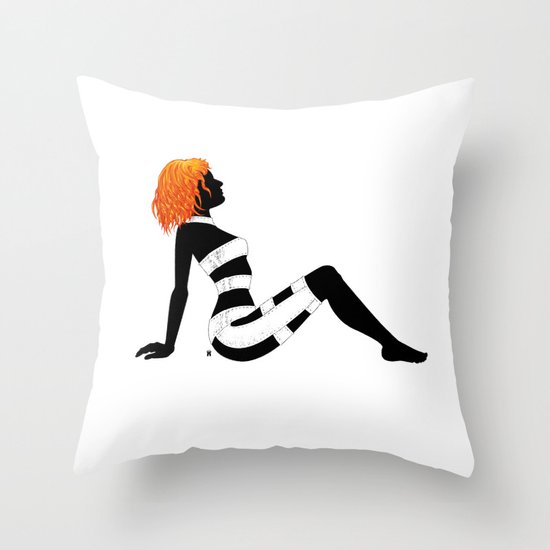 Leeloo Dallas Mudflap Throw Pillow