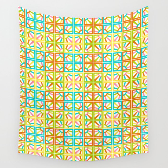 Breeze Block Eleven Multi PDC Wall Tapestry