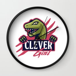 Clever girl Wall Clock