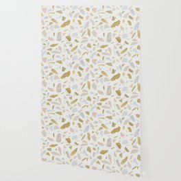 Terrazzo flooring seamless pattern Wallpaper