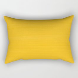 Sun Drenched Honey Mustard - Subtle Brush Texture Rectangular Pillow