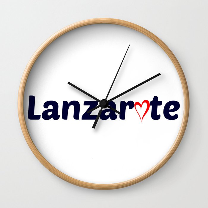 Lanzarote Love Wall Clock