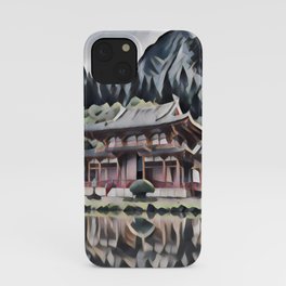 Temple by the Lake iPhone Case
