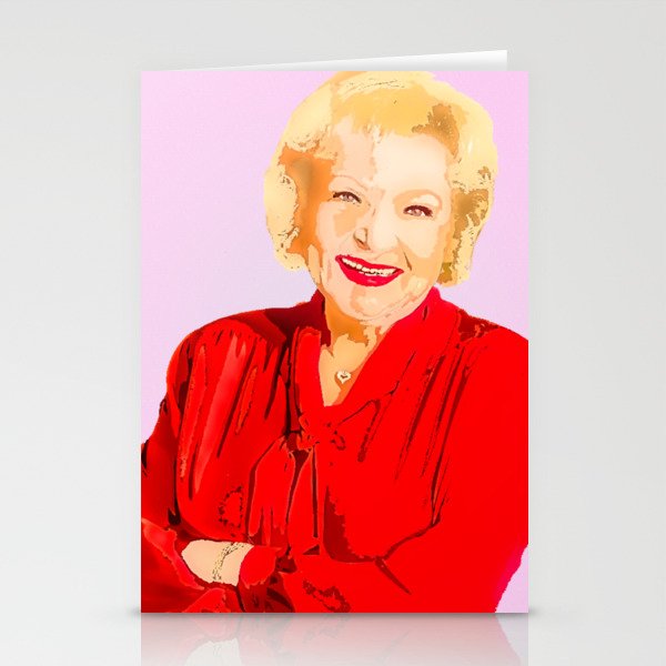 Betty White Art Stationery Cards