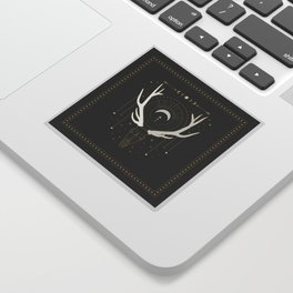 Moon Deer Sticker