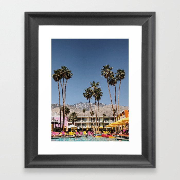 Palm Springs #society6 #decor #buyart Framed Art Print