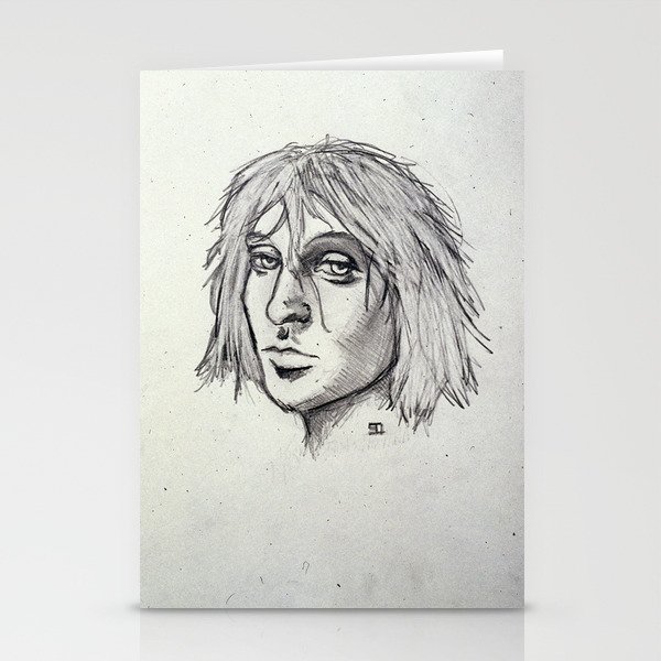 Cobain of the Rocks Stationery Cards