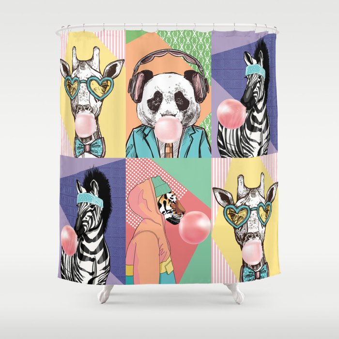 What's Poppin' Shower Curtain