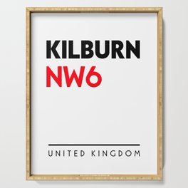 Kilburn NW6 Postal Code Serving Tray