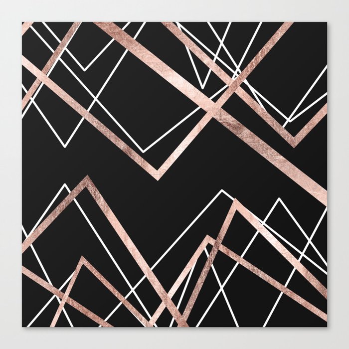 Black & rose gold clearance