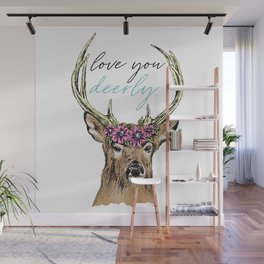 Deer Head Wall Murals Society6
