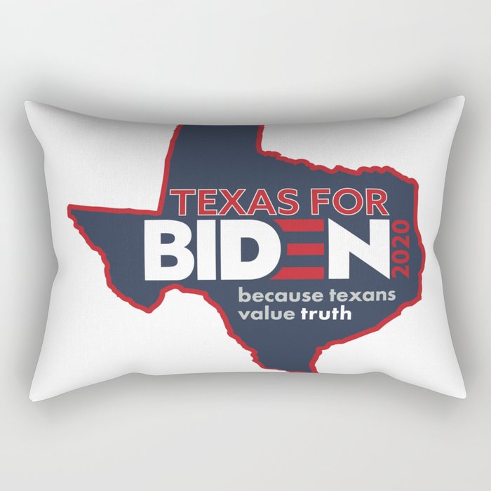 Texas For Biden 2020 Presidential Election Joe Biden Rectangular Pillow