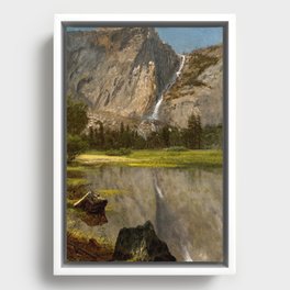 Hetch Hetchy Falls,California - Albert Bierstadt Framed Canvas