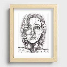 face Recessed Framed Print