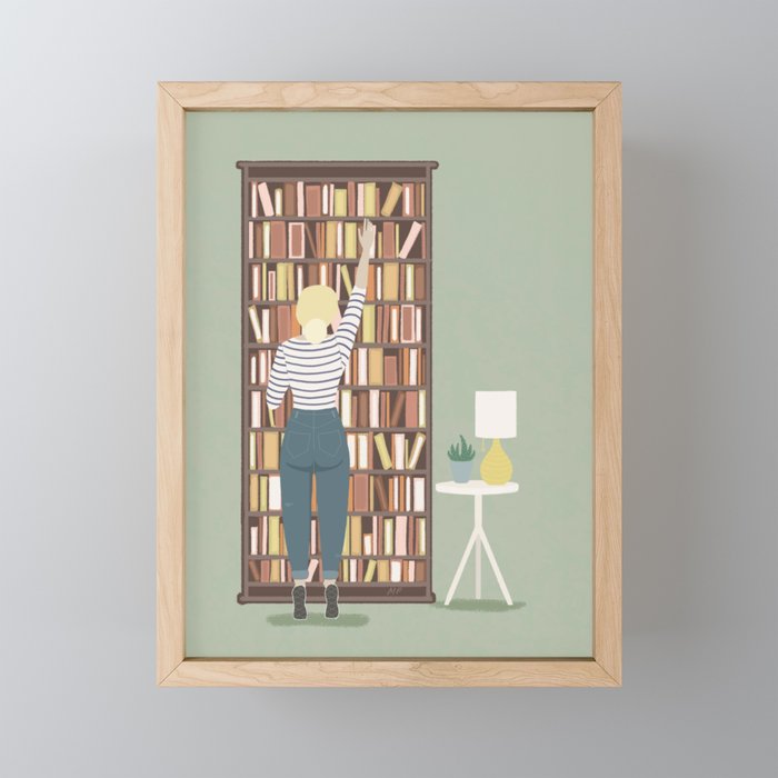The Library Framed Mini Art Print