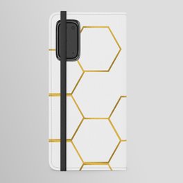 Geometric hexagon modern pattern Android Wallet Case