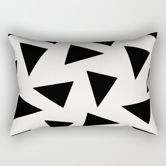 black triangle pattern II Rectangular Pillow